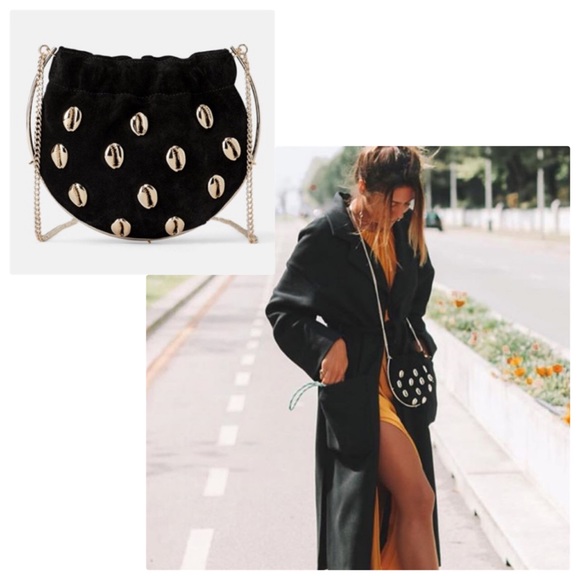 NWT Zara Leather Mini Crossbody